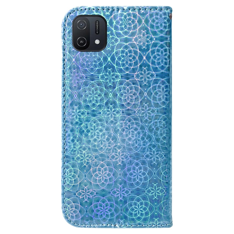 For OPPO A16K Colorful Magnetic Buckle Leather Phone Case