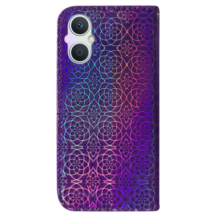 For OPPO A96 5G / Reno7 Z 5G Colorful Magnetic Buckle Leather Phone Case