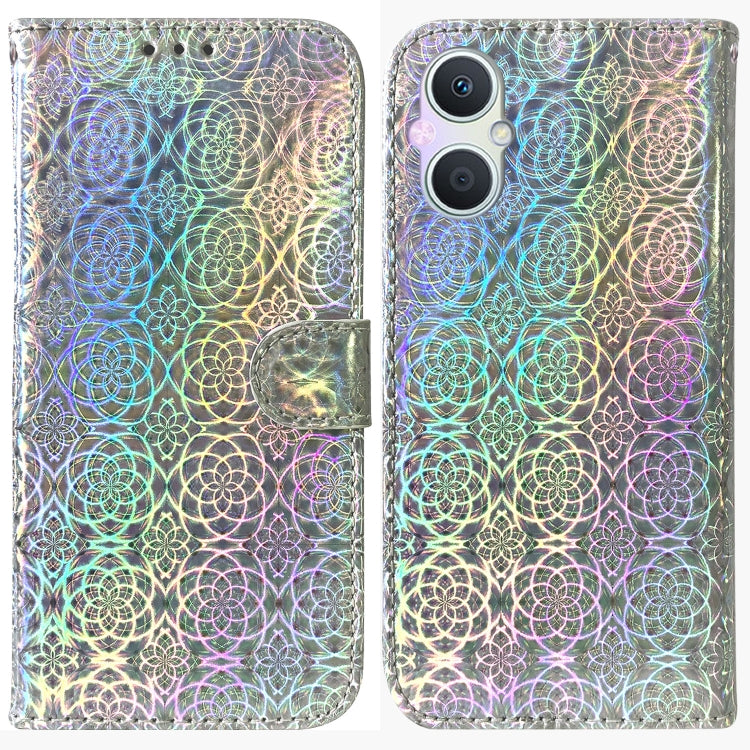 For OPPO A96 5G / Reno7 Z 5G Colorful Magnetic Buckle Leather Phone Case