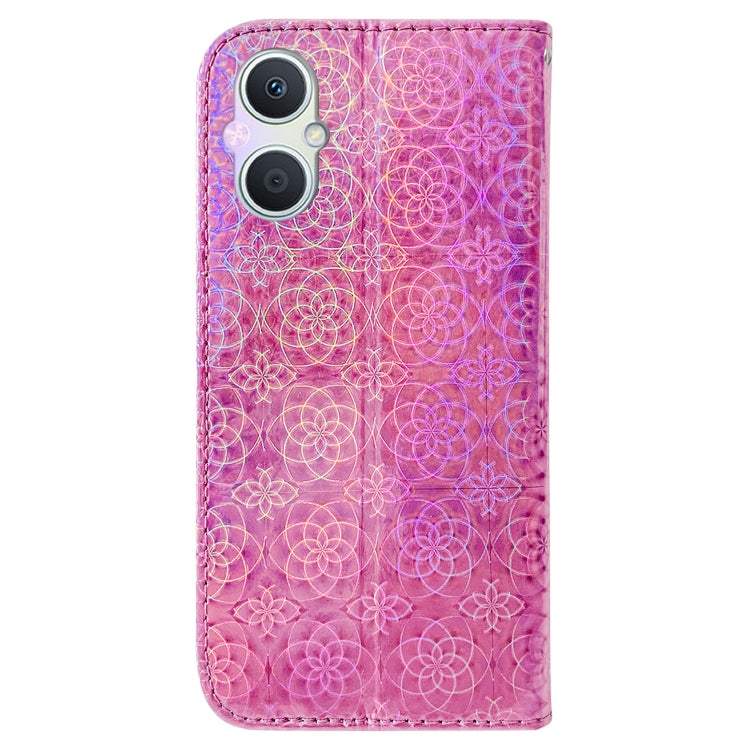 For OPPO A96 5G / Reno7 Z 5G Colorful Magnetic Buckle Leather Phone Case
