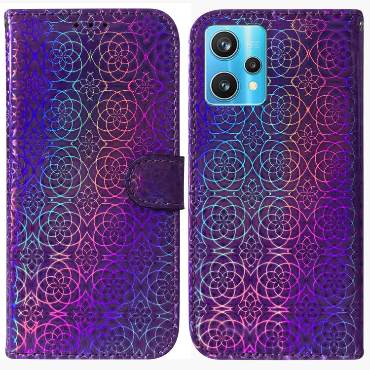 For OPPO Realme 9 Pro+ Colorful Magnetic Buckle Leather Phone Case