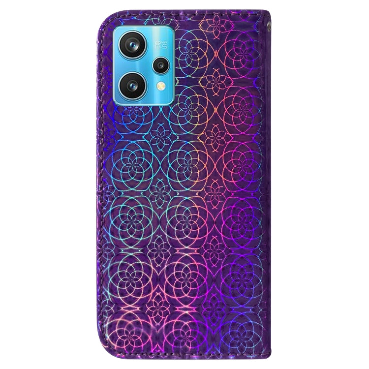 For OPPO Realme 9 Pro+ Colorful Magnetic Buckle Leather Phone Case