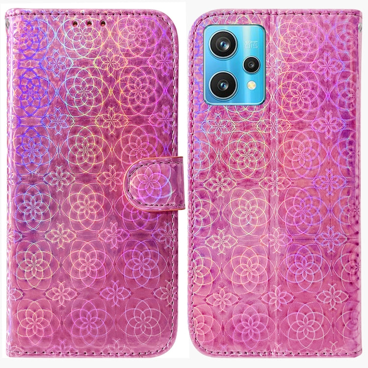 For OPPO Realme 9 Pro+ Colorful Magnetic Buckle Leather Phone Case