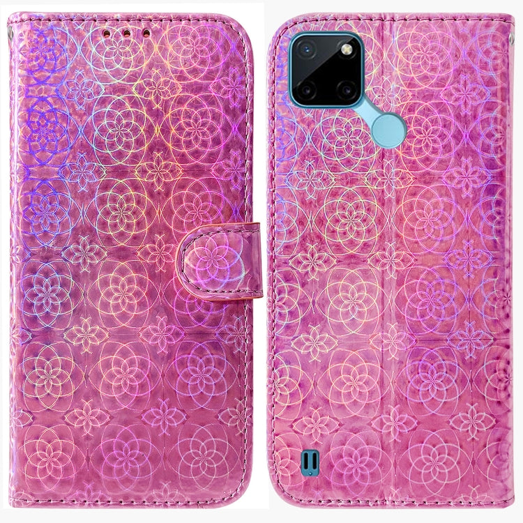 For OPPO Realme C21Y Colorful Magnetic Buckle Leather Phone Case