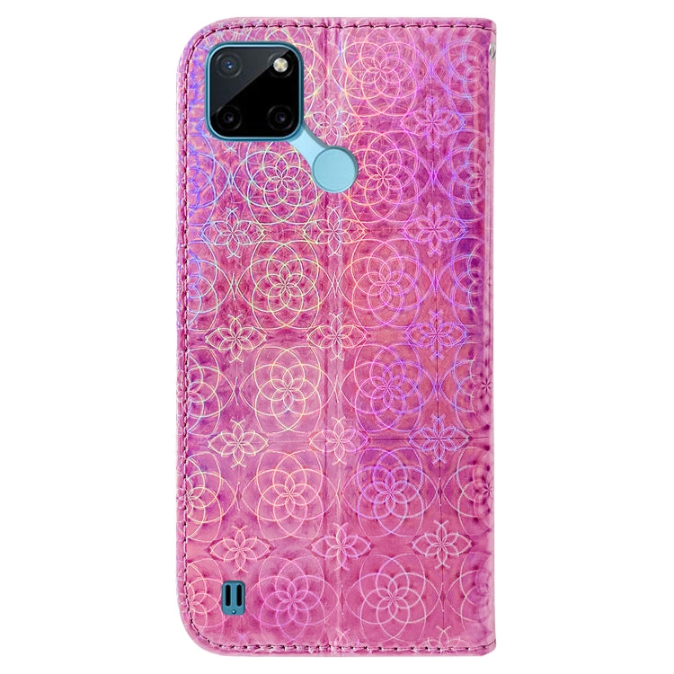 For OPPO Realme C21Y Colorful Magnetic Buckle Leather Phone Case