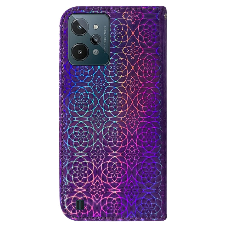 For OPPO Realme C31 Colorful Magnetic Buckle Leather Phone Case