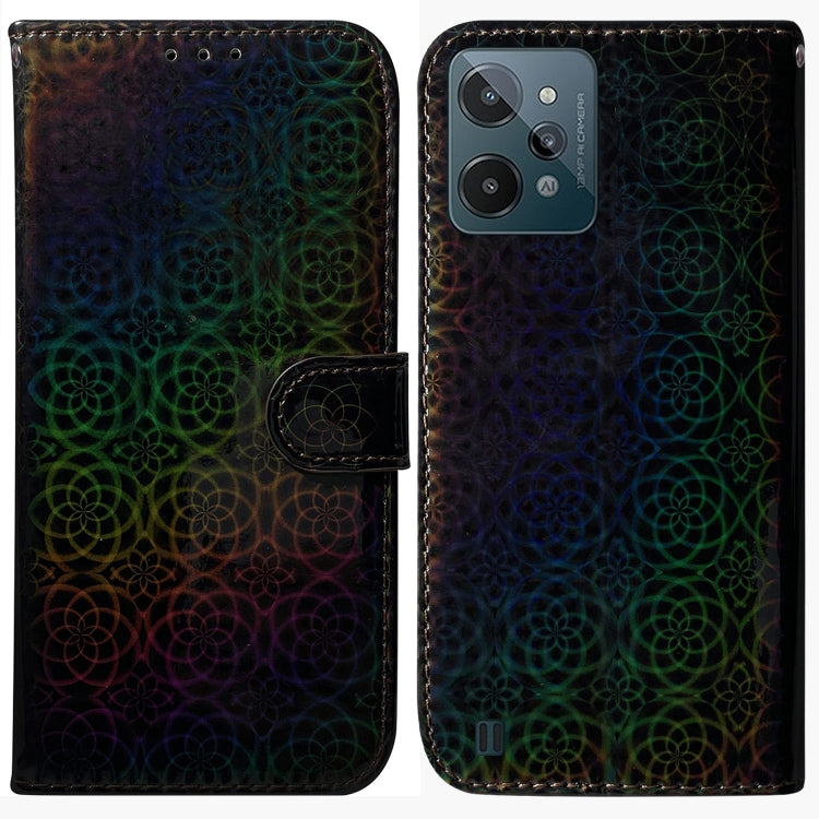 For OPPO Realme C31 Colorful Magnetic Buckle Leather Phone Case