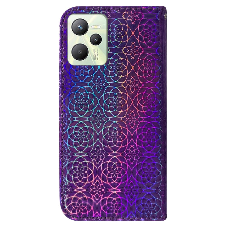 For OPPO Realme C35 Colorful Magnetic Buckle Leather Phone Case