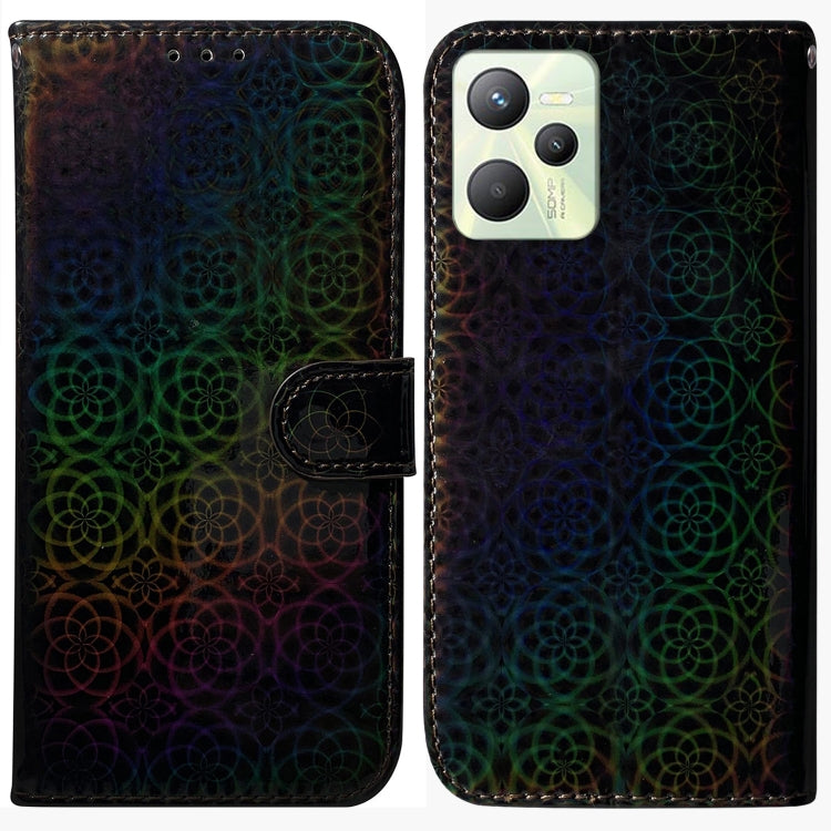 For OPPO Realme C35 Colorful Magnetic Buckle Leather Phone Case