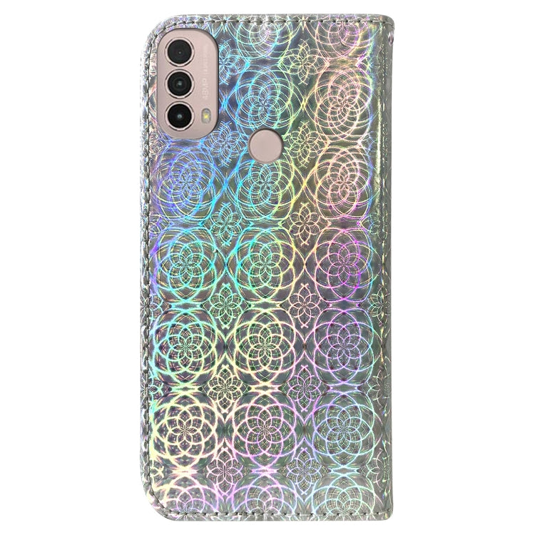 For Motorola Moto E20 / E30 / E40 Colorful Magnetic Buckle Leather Phone Case