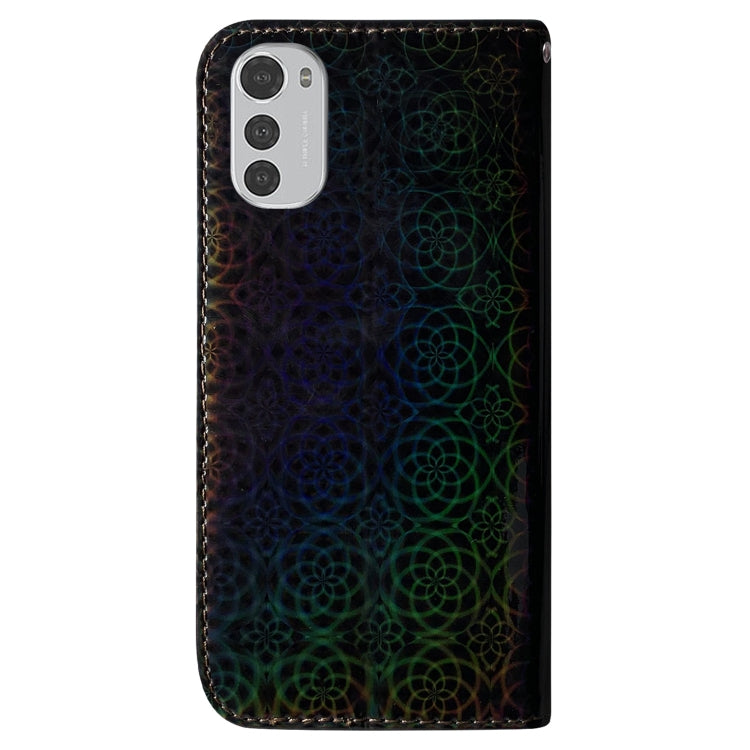 For Motorola Moto E32 Colorful Magnetic Buckle Leather Phone Case