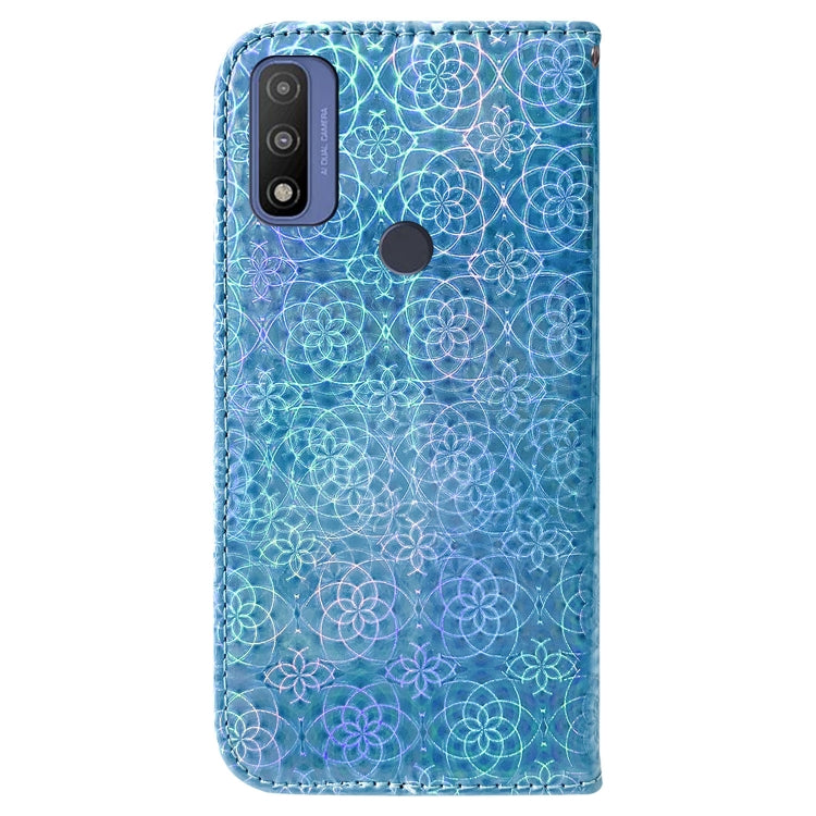 For Motorola Moto G Pure Colorful Magnetic Buckle Leather Phone Case