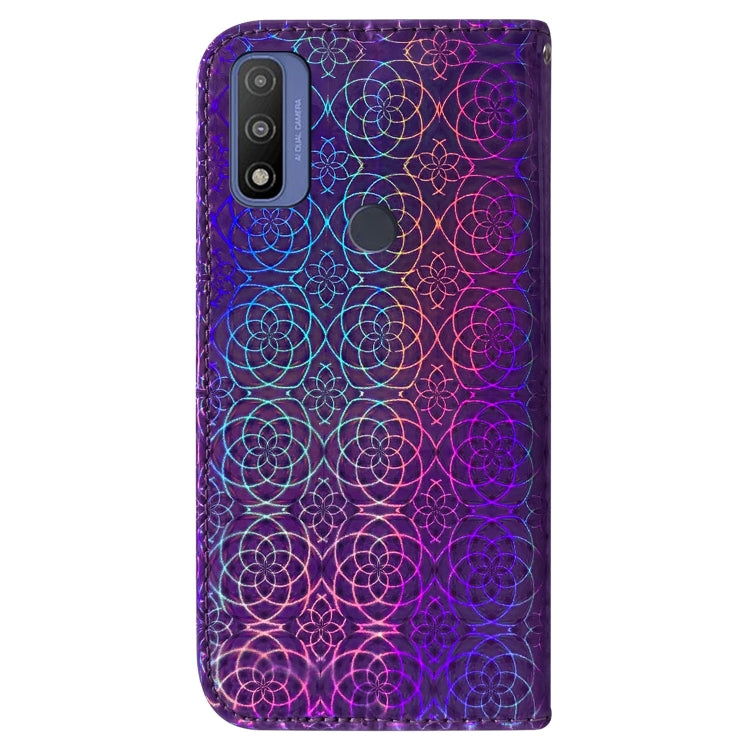 For Motorola Moto G Pure Colorful Magnetic Buckle Leather Phone Case