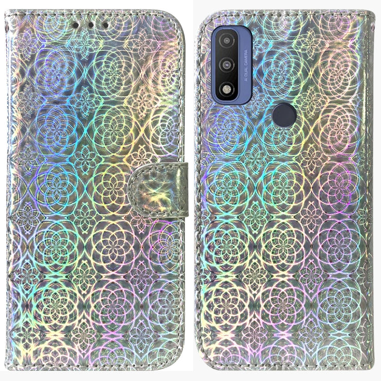 For Motorola Moto G Pure Colorful Magnetic Buckle Leather Phone Case