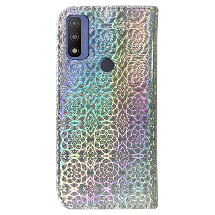 For Motorola Moto G Pure Colorful Magnetic Buckle Leather Phone Case