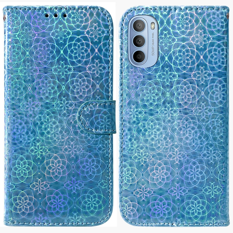 For Motorola Moto G31 / G41 Colorful Magnetic Buckle Leather Phone Case
