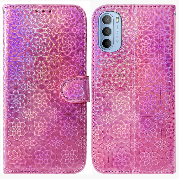 For Motorola Moto G31 / G41 Colorful Magnetic Buckle Leather Phone Case