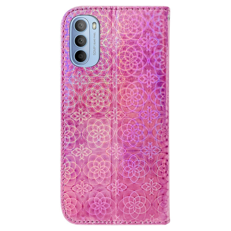 For Motorola Moto G31 / G41 Colorful Magnetic Buckle Leather Phone Case