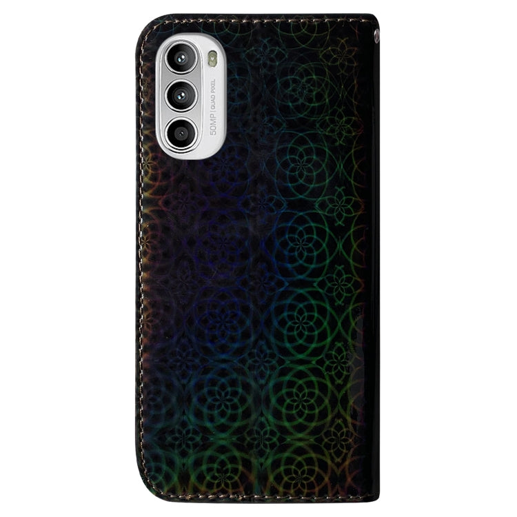 For Motorola Moto G52 Colorful Magnetic Buckle Leather Phone Case