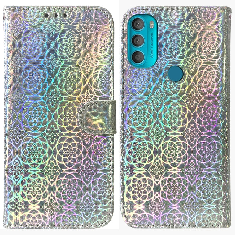 For Motorola Moto G71 Colorful Magnetic Buckle Leather Phone Case
