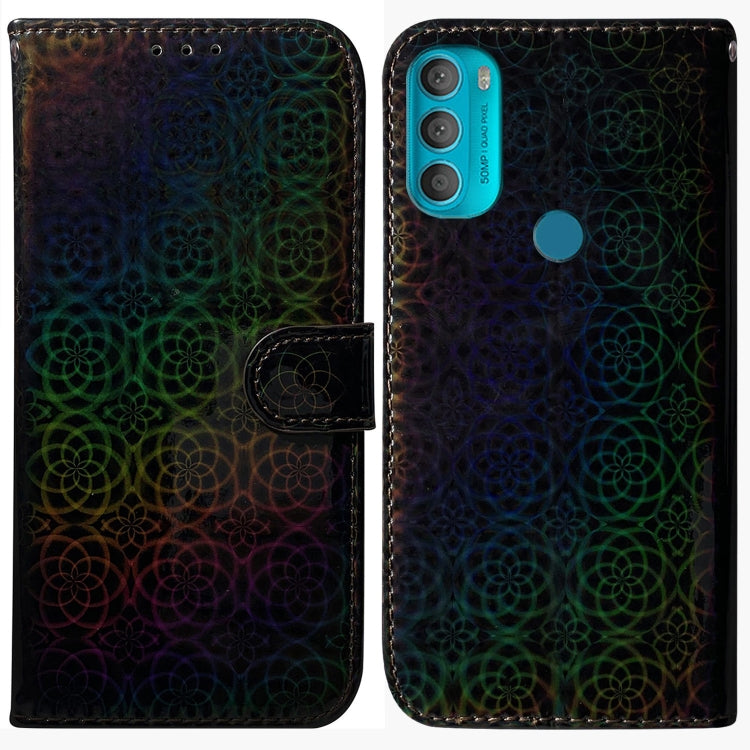 For Motorola Moto G71 Colorful Magnetic Buckle Leather Phone Case