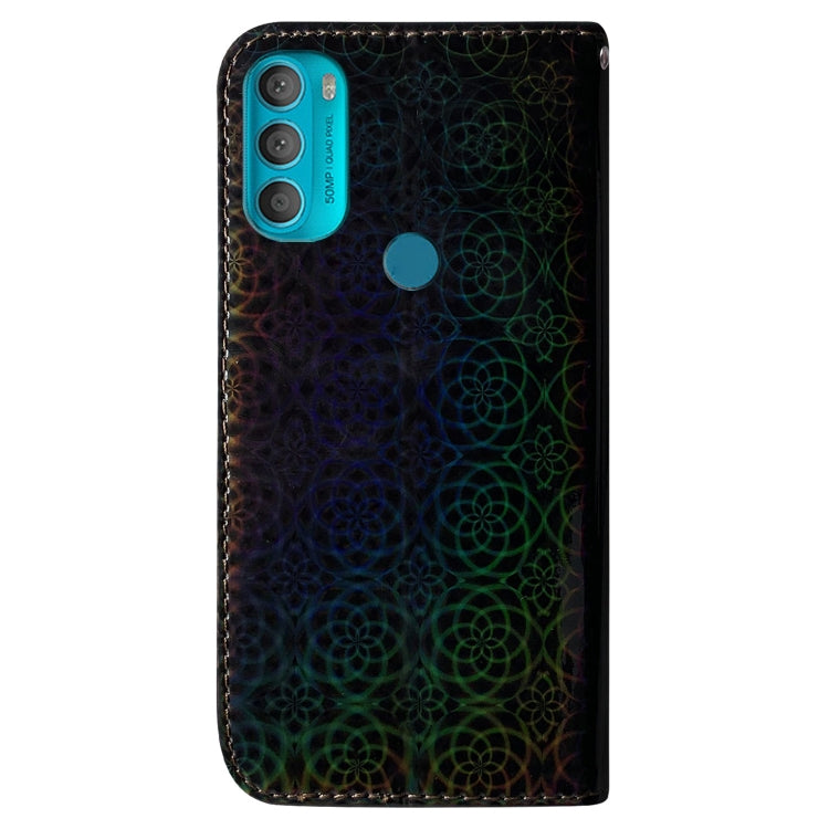 For Motorola Moto G71 Colorful Magnetic Buckle Leather Phone Case