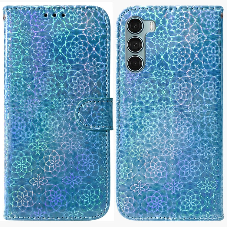 For Motorola Moto G200 5G / Edge S30 Colorful Magnetic Buckle Leather Phone Case