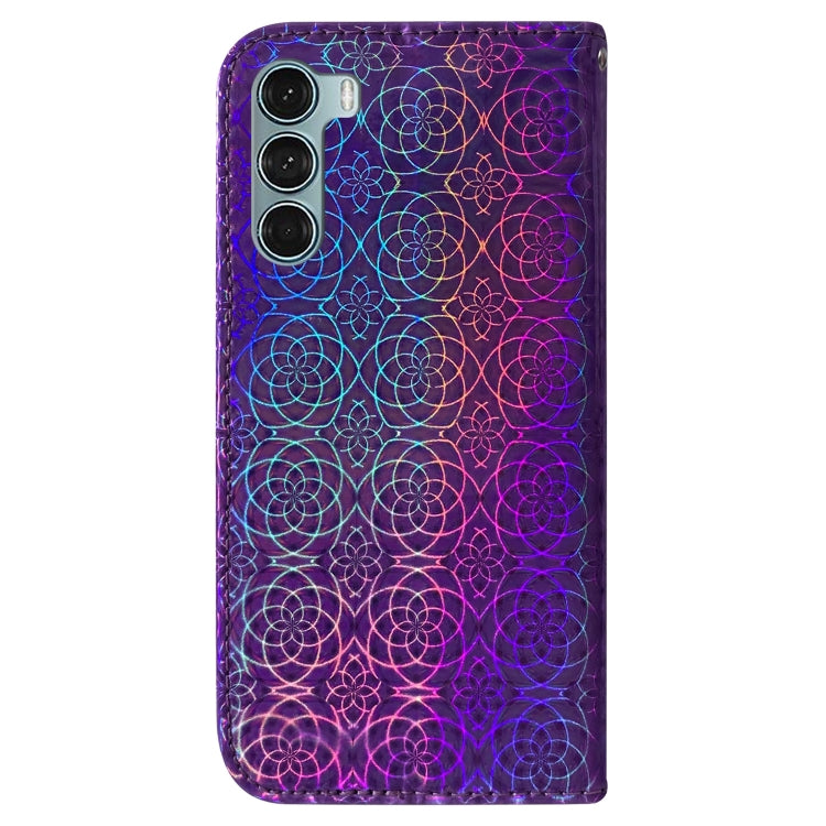 For Motorola Moto G200 5G / Edge S30 Colorful Magnetic Buckle Leather Phone Case
