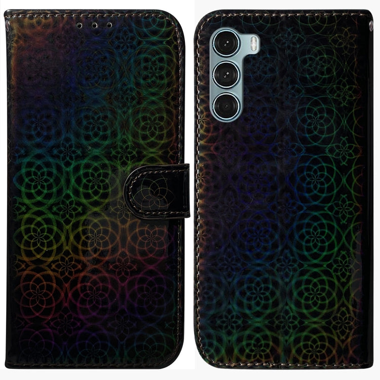 For Motorola Moto G200 5G / Edge S30 Colorful Magnetic Buckle Leather Phone Case