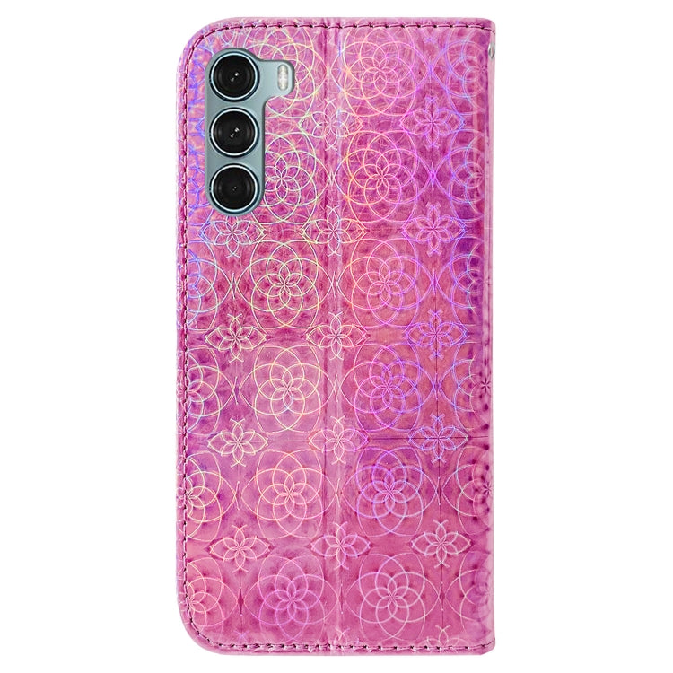 For Motorola Moto G200 5G / Edge S30 Colorful Magnetic Buckle Leather Phone Case