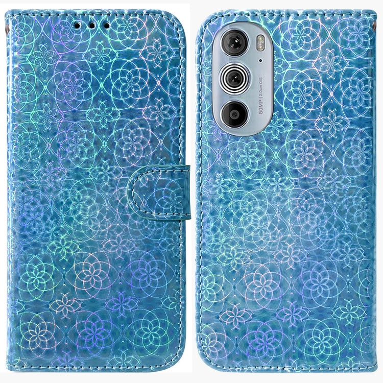 For Motorola Edge+ 2022 / 30 Pro Colorful Magnetic Buckle Leather Phone Case