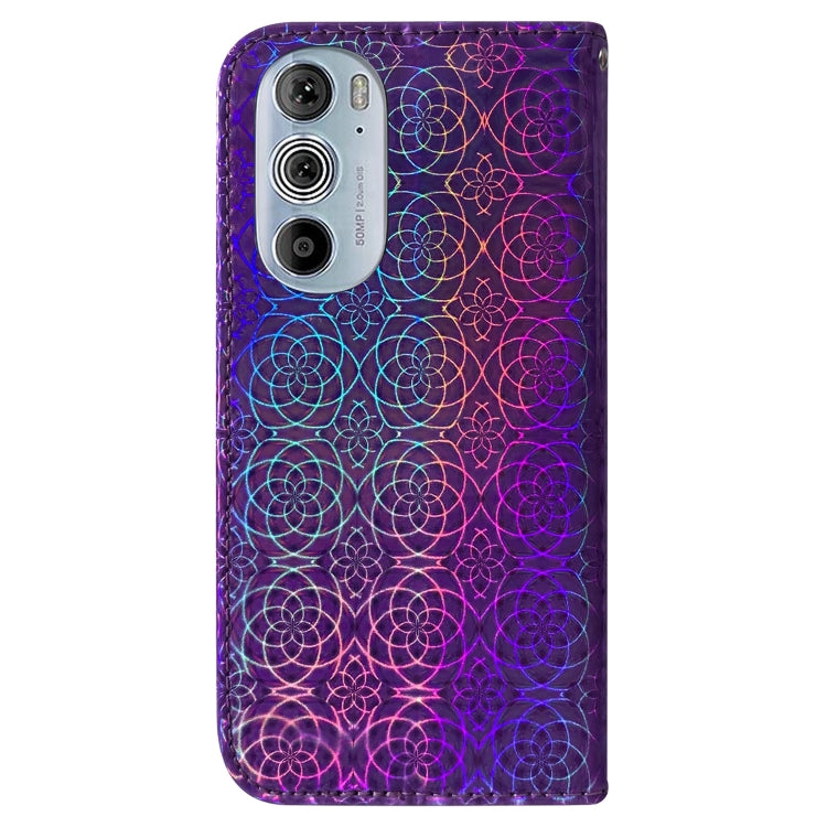 For Motorola Edge+ 2022 / 30 Pro Colorful Magnetic Buckle Leather Phone Case