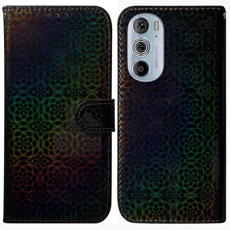For Motorola Edge+ 2022 / 30 Pro Colorful Magnetic Buckle Leather Phone Case