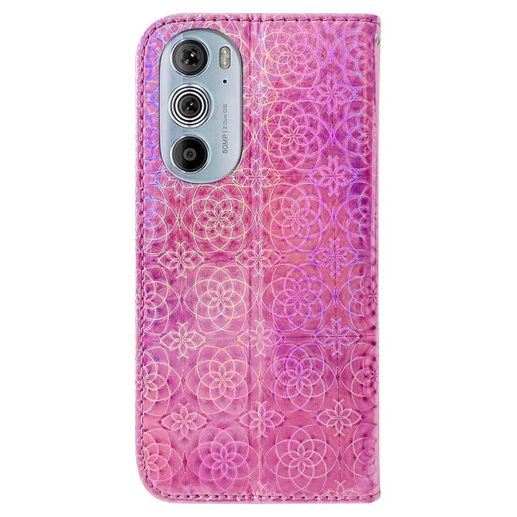 For Motorola Edge+ 2022 / 30 Pro Colorful Magnetic Buckle Leather Phone Case