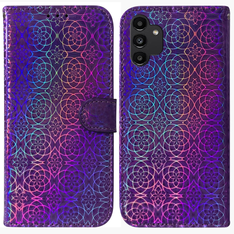 For Samsung Galaxy A13 4G Colorful Magnetic Buckle Leather Phone Case