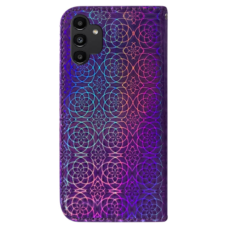 For Samsung Galaxy A13 4G Colorful Magnetic Buckle Leather Phone Case