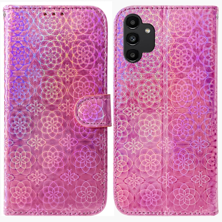 For Samsung Galaxy A13 4G Colorful Magnetic Buckle Leather Phone Case