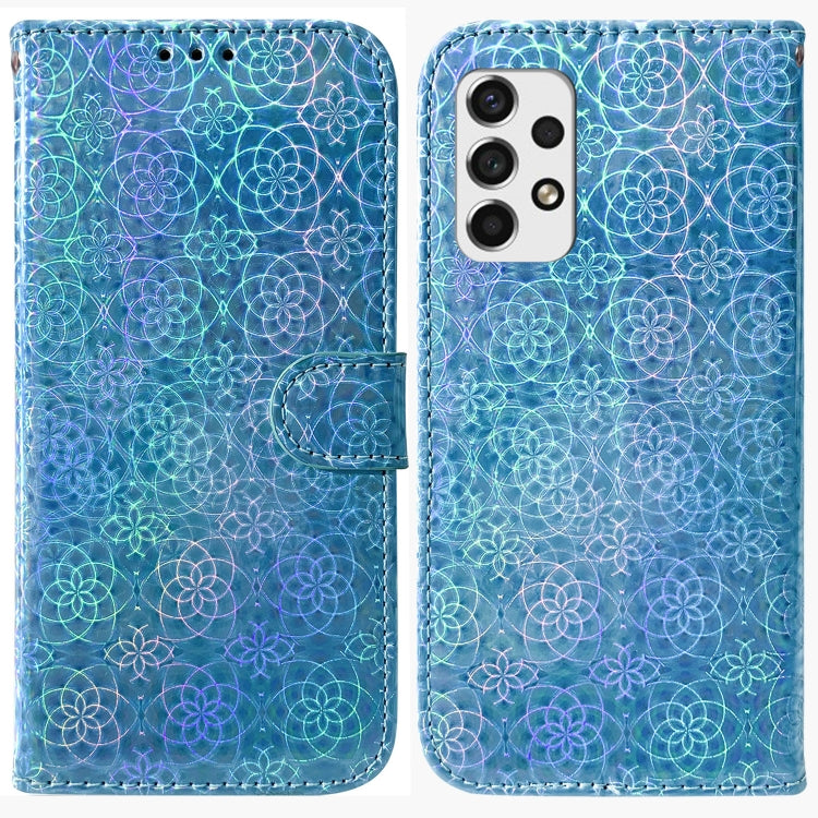 For Samsung Galaxy A33 5G Colorful Magnetic Buckle Leather Phone Case