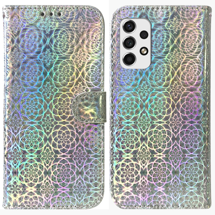 For Samsung Galaxy A33 5G Colorful Magnetic Buckle Leather Phone Case