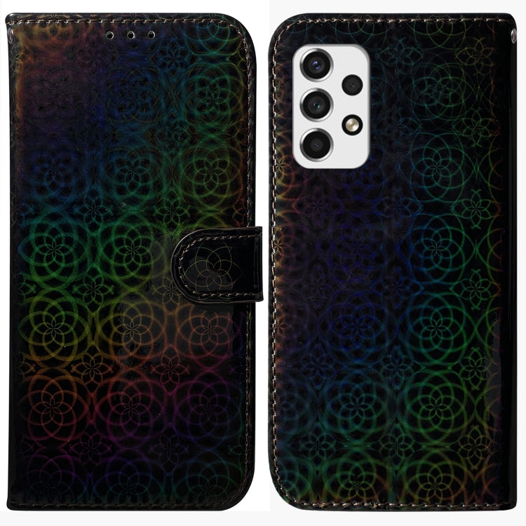 For Samsung Galaxy A33 5G Colorful Magnetic Buckle Leather Phone Case