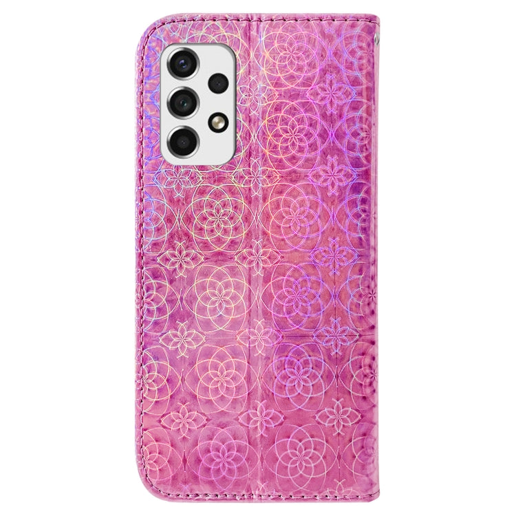 For Samsung Galaxy A33 5G Colorful Magnetic Buckle Leather Phone Case
