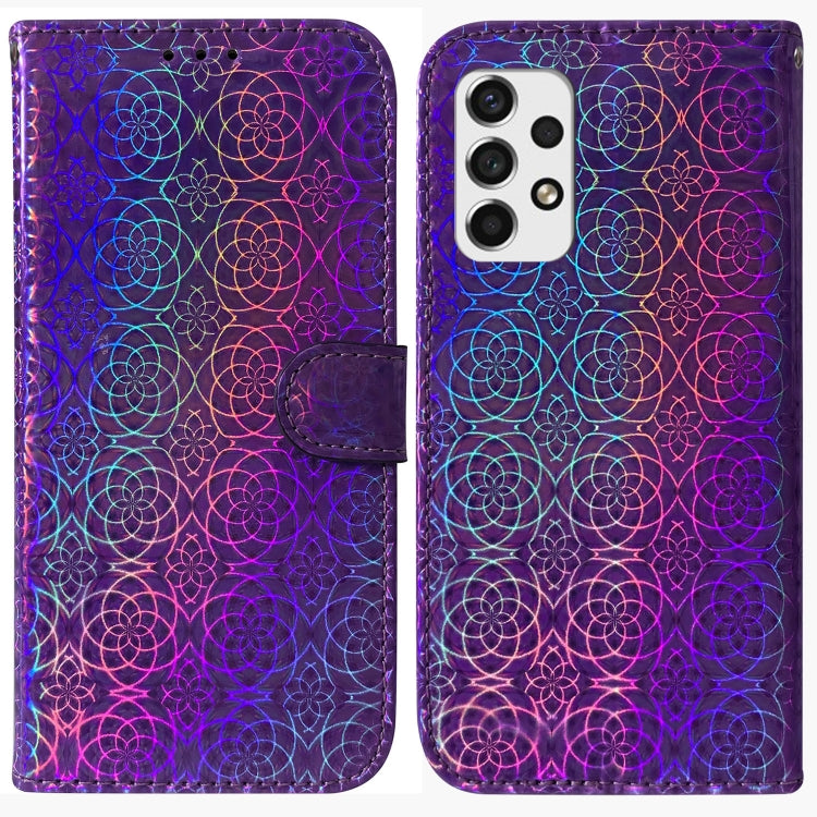 For Samsung Galaxy A53 5G Colorful Magnetic Buckle Leather Phone Case