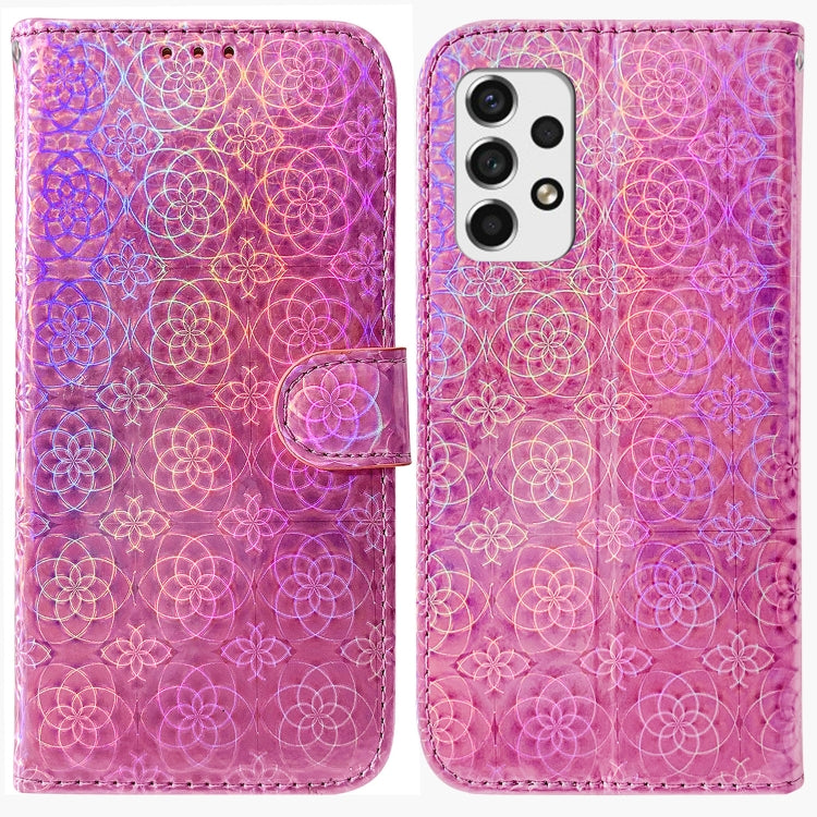 For Samsung Galaxy A53 5G Colorful Magnetic Buckle Leather Phone Case
