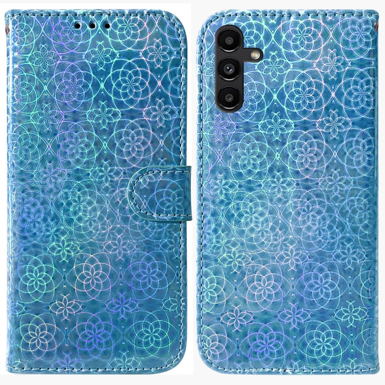 For Samsung Galaxy A13 5G Colorful Magnetic Buckle Leather Phone Case