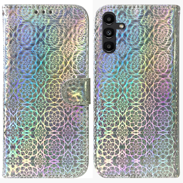 For Samsung Galaxy A13 5G Colorful Magnetic Buckle Leather Phone Case