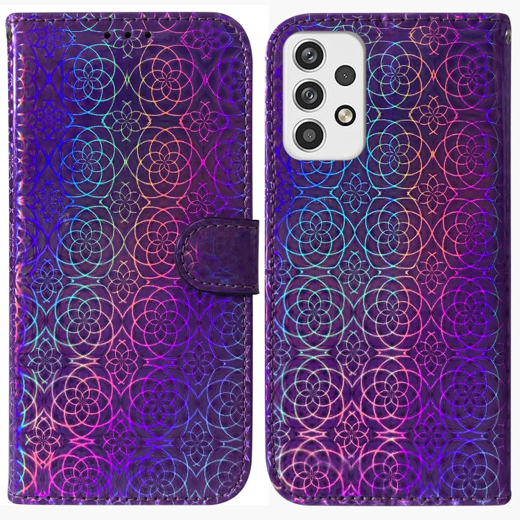 For Samsung Galaxy A23 Colorful Magnetic Buckle Leather Phone Case