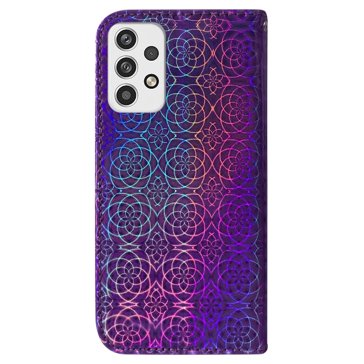 For Samsung Galaxy A23 Colorful Magnetic Buckle Leather Phone Case