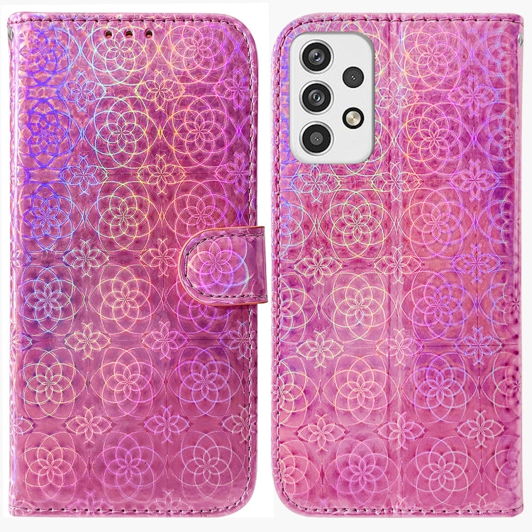 For Samsung Galaxy A23 Colorful Magnetic Buckle Leather Phone Case