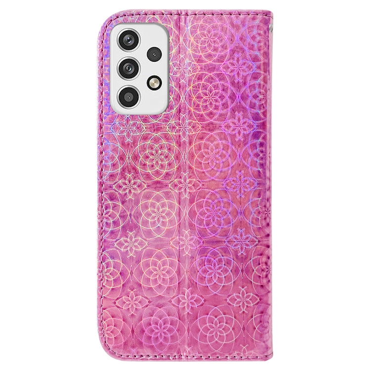 For Samsung Galaxy A23 Colorful Magnetic Buckle Leather Phone Case
