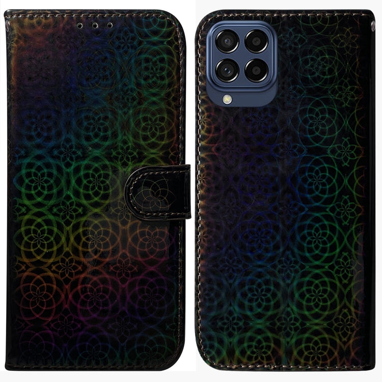 For Samsung Galaxy M33 5G Colorful Magnetic Buckle Leather Phone Case